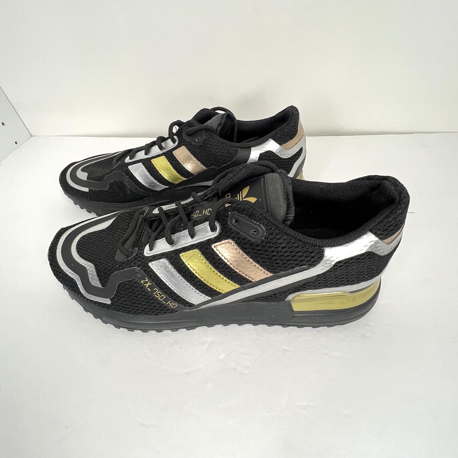 Adidas Originals ZX 750 HD Mens Shoes Size 8.5 Core Black/Silver/Copper  FZ1028