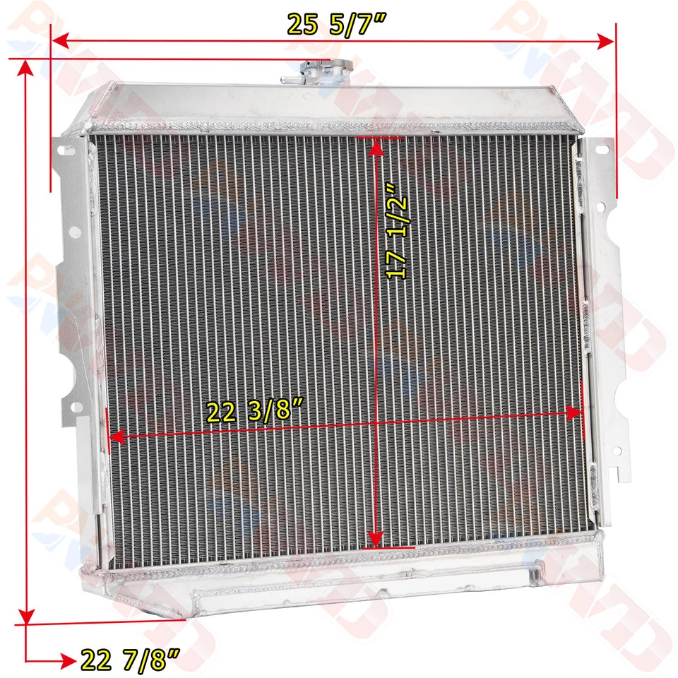 Aluminum 4 Row Radiator For 1968-1974 Dodge Charger Challenge/Plymouth Satellite Foto 3 de 4