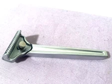 Supply Single Edge SE One Blade Silver Safety Shaving Razor --- Great Cond