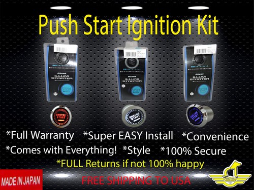 HONDA LED Flip Push Start Switch Button Mugen R Ignition Free USA Shipping-NEW - Picture 2 of 4