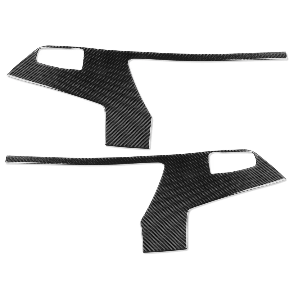 Cubierta de panel de puerta delantera interior de fibra de carbono real para Kia Sportage R GL 2011-16 Foto 2 de 4