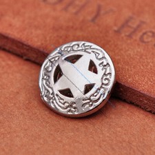 20X Silver Western Texas Star Saddle Leathercraft Rivet Stud Concho Rivetback