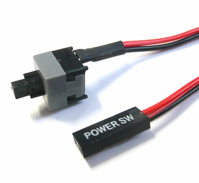 Reset Taster Power Switch Netzteil Mainboard ATX 2-pol Kabel PC Gehäuse Schalter