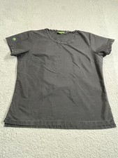 Crocs Basic Scrub Top Women  s Large Black Medical Nurse Dental Vet Xray Tech