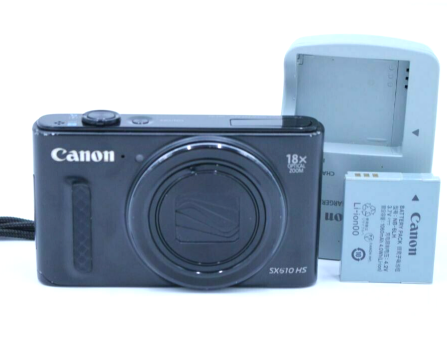 Canon PowerShot SX610 HS ブラック Canon PowerShot SX610 HS Digital Camera black 20.2 MP Battery