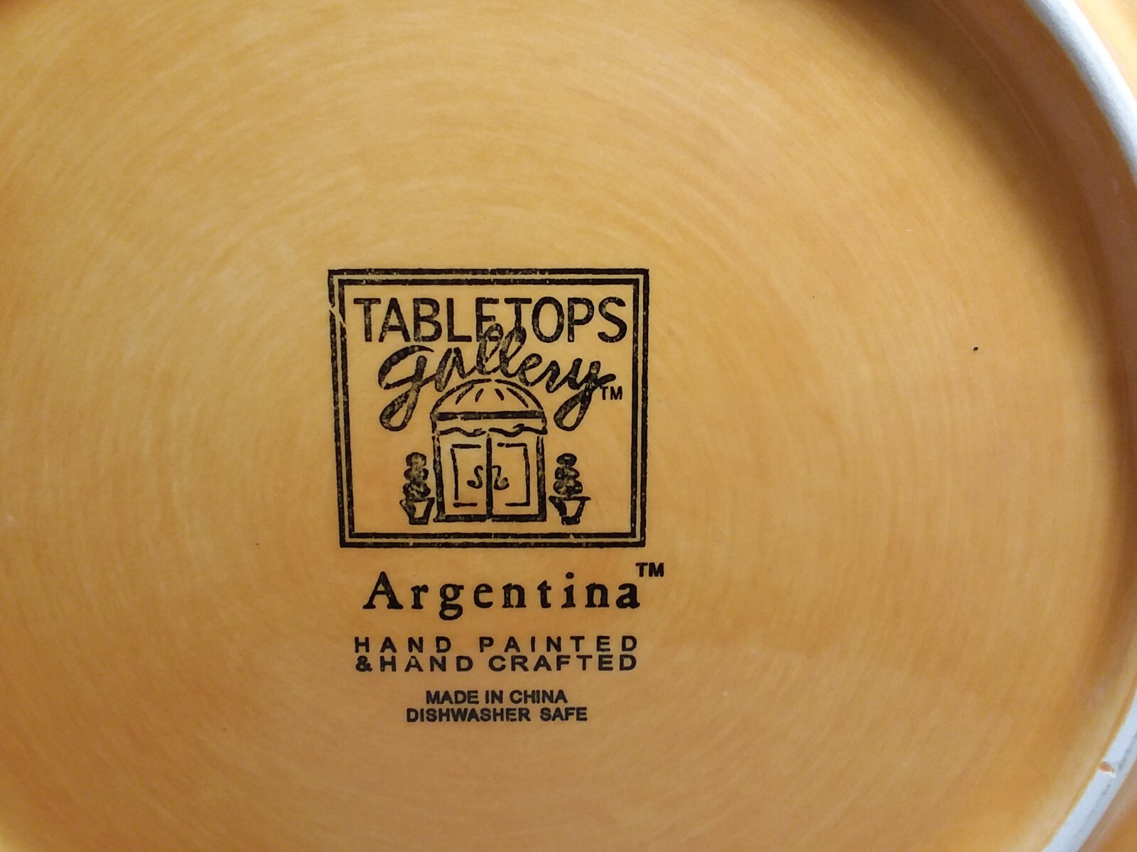 Tabletops Gallery Argentina Hand Painted Dinner Plate 10.25"W EUC eBay