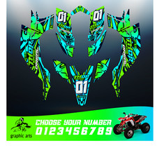 Yamaha YFZ 450 2003-2008 Full Graphics Sticker Kit Complete Carburetor MX Decals