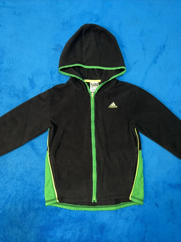 阿迪达斯全拉链连帽衫儿童连帽衫,波特兰木材,儿童 6 码免运费 — 第 3/4 张图片