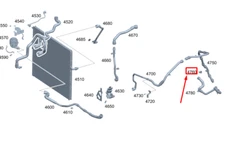 MERCEDES-BENZ GLE W167 Coolant Line Fastener A0009959303
