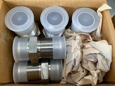 (5) Parker 20 WTX-SS Triple-Lok® 37° Flare JIC Tube Bulkhead Fittings Stainless