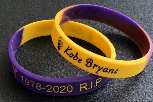 Kobe Bryant aka Black Mamba Commemorative Bracelet 3 Styles (Adult & Kids Size) - Picture 4 of 7