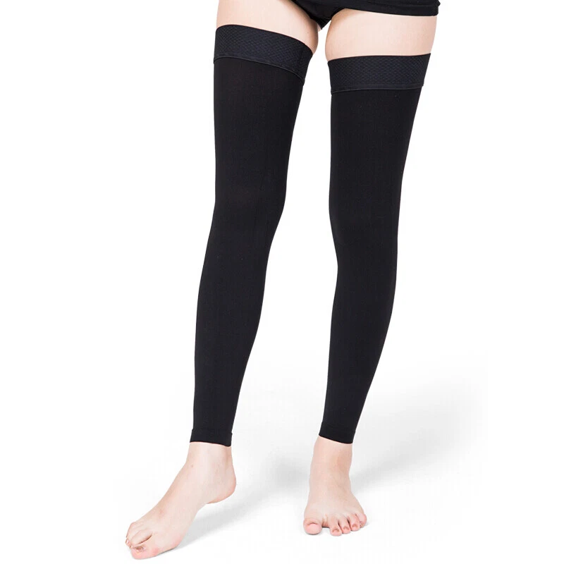 Thigh High Compression Stocking Footless,20-30mmHg Varicose Veins