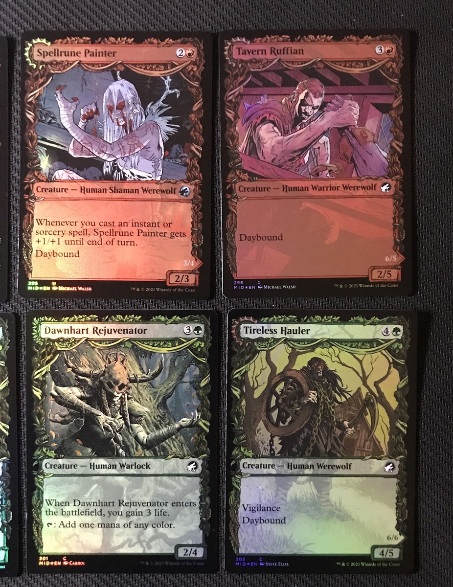 MTG Showcase FOILS ~10x~ Innistrad Midnight Hunt NM/M Pack Fresh