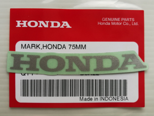 ORIGINAL Honda Schriftzug-7,5cm SILBER-Aufkleber-Sticker-Logo-Emblem-75mm - Afbeelding 1 van 1