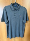 Polo Ralph Lauren Men's Gray Custom Slim Fit Casual Button Pony Logo Size Large