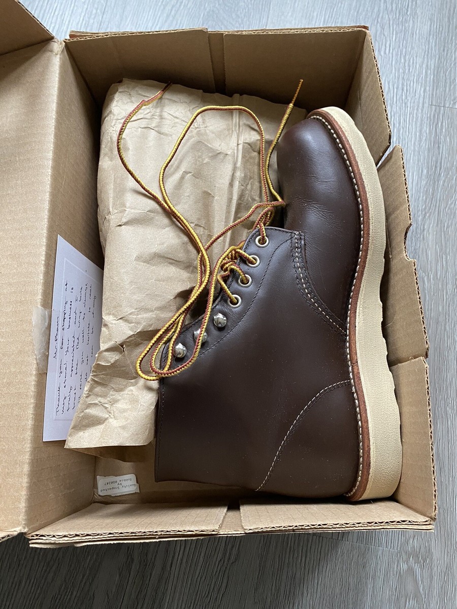 Red Wing 8134 Rough Toe Chocolate Chrome Leather Boots Sz Red Wing 8134 Rough Toe Chocolate Chrome Leather Boots Sz