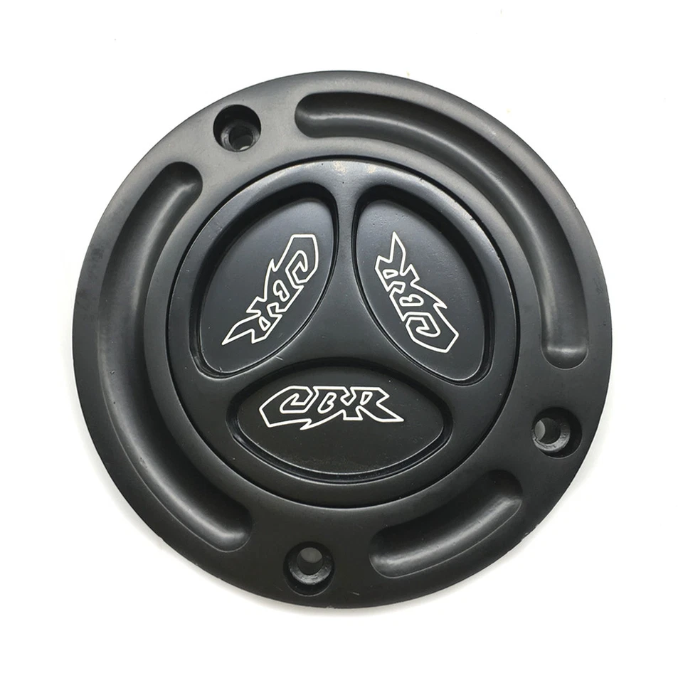 Tapa de gasolina del tanque de combustible negro sin llave para Honda CBR600RR 2003-2008 CBR1000RR 2004-12 Foto 2 de 4