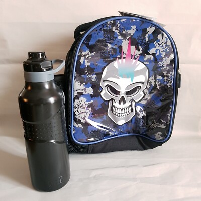 Polar Gear Skull Insulated School Lunch Bag Bottle *Please Read