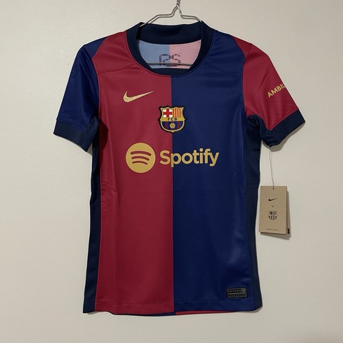 Nike Fc Barcelona 2024/25 Red & Blue Home Stadium Jersey Kids Small BNWT $80