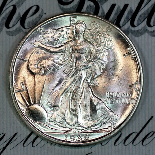 * 1936-D * SUPERB+ GEM BU MS WALKING LIBERTY HALF-DOLLAR * FROM COLLECTION