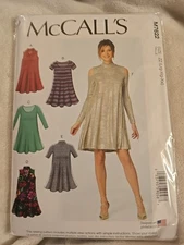 McCall's Pattern   M7622   Misses Knit Dresses   Assorted Styles  Sizes:  L-XXL