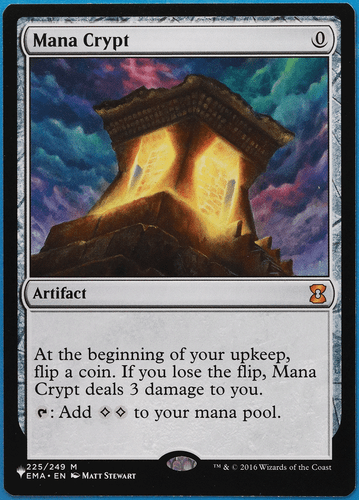 Mana Crypt (Mystery Booster) Eternal Masters NM CARD (498927) ABUGames - Picture 1 of 2