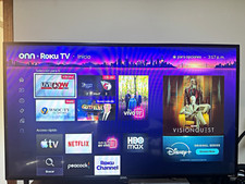 onn. 42" Roku LED Smart TV 720p Wi-Fi Remote HDMI Bluetooth Black