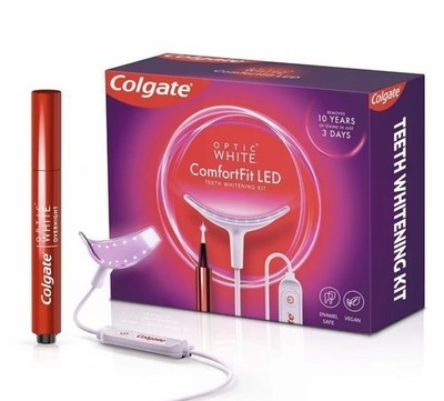 Colgate Optic White ComfortFit LED Teeth Whitening Kit Works in 3 Days