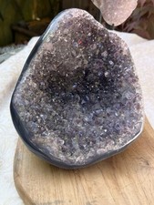 Amethyst Geode Cluster Brazilian  AAA+ 2088g Shaped Like Bowl / Shell  2