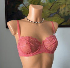 NWT Miss Studio La Perla Coral Pink Lace Bra,...