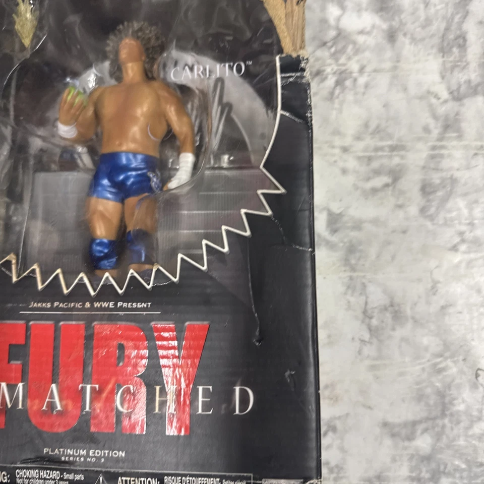 WWE Jakks Pacific Inigualable Furia Carlito Platino Serie 3 WWE 7” Caja Abierta Foto 4 de 4