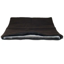 Large Brown Self Warming Thermal Pet Dog Crate Pad - 36 x 24 Washable