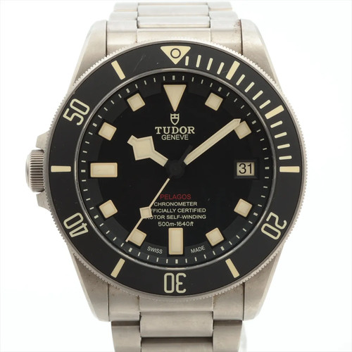 Tudor Pelagos LHD 25610TNL TI TI AT black dial 1 Extra Link Ex...