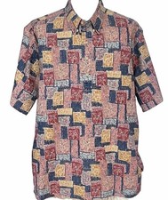 Vintage Reyn Spooner Reverse Print Floral Pullover Hawaiian Aloha Shirt XL
