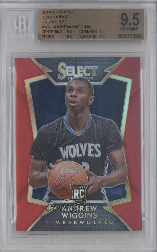 2014 Panini Select Concourse Red Prizm /149 Andrew Wiggins BGS 9.5 GEM MINT 03o3
