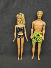 VTG 1999 Hawaii Skipper Ken Dolls Original Floral Swimsuit Bikini Trunks