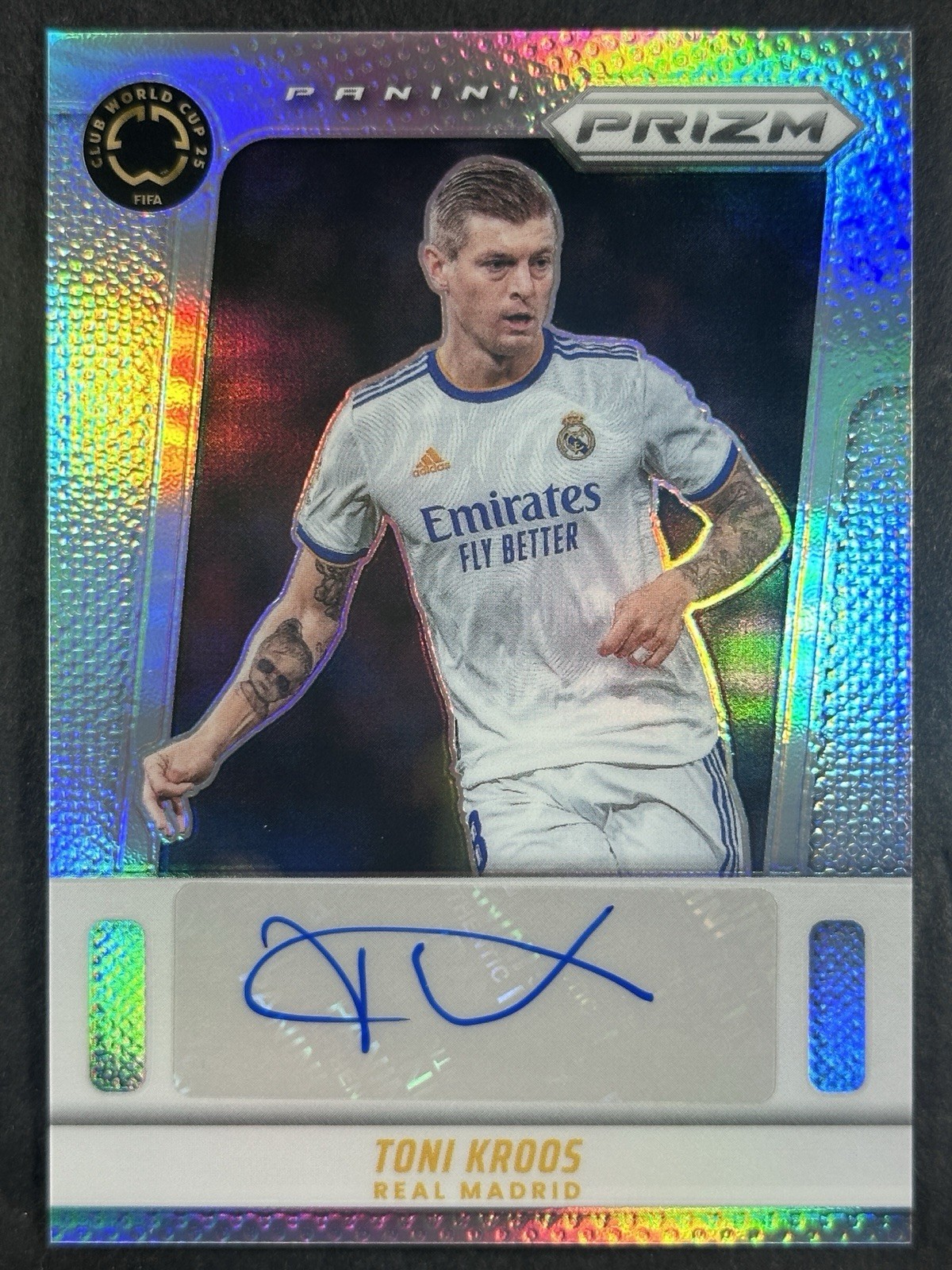 Toni Kroos 2025 Prizm Club World Cup #29 Flashback Autographs 
