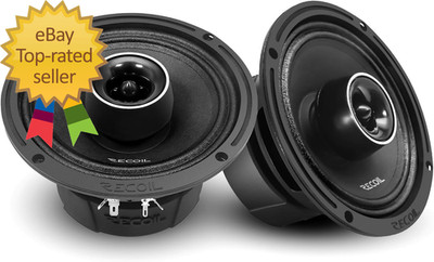 MX65 6.5-Inch 2-Way Pro Audio Midrange Coaxial Speakers with Built-In Bullet