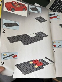 Building instructions for LEGO &reg; Racers Ferrari F430 Spider 8671 with traces of use