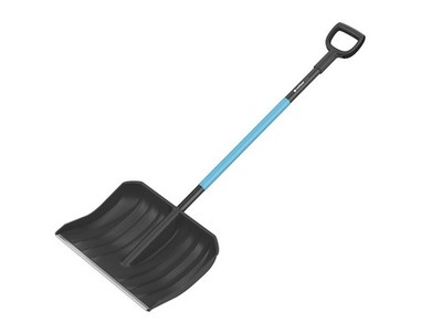 Cellfast Schneeschaufel 49 x 140 cm, breiter Schneeschieber mit ergonomischem