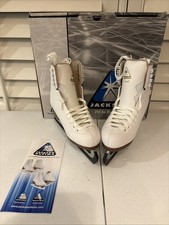 Jackson Ultima Excel Figure Ice Skates for Women/Girl, Sz 4 Women's JS1290 White
