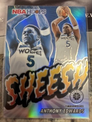 2023-24 NBA Premium Stock Sheesh Silver Holo Anthony Edwards #19 Wolves
