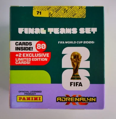 Panini FIFA Adrenalyn XL World Cup Trading Cards 2026 Final Teams Set: 80 cards - Image 1 of 3