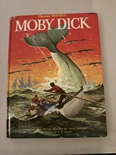 1956 Moby Dick Herman Melville Grosset Dunlap Felix Sutton Young Readers HC Vtg