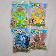 Teletubbies Burger King Kids Club Toys 1999 Lot of 4 Sealed