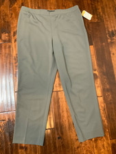 148 Lafayette Gray Bleecker Straight Leg Dress Pants, Size 16