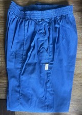CREST Unisex Elastic Waist Scrub Pants - Royal Blue - Size Small - Style 112