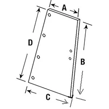 Cab Glass Rear Quarter Window RH or LH Fits International 886 1486 986 1586 1086