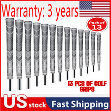 13Pcs Golf Girp Golf Club Grip MCC PLUS4 Golf Grip Anti-slip 60R Grey Rubber 