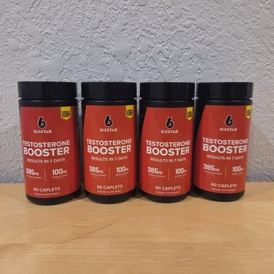 Lot Of 4 Six Star Testosterone Booster 60 Capsules EXP 02/2028+